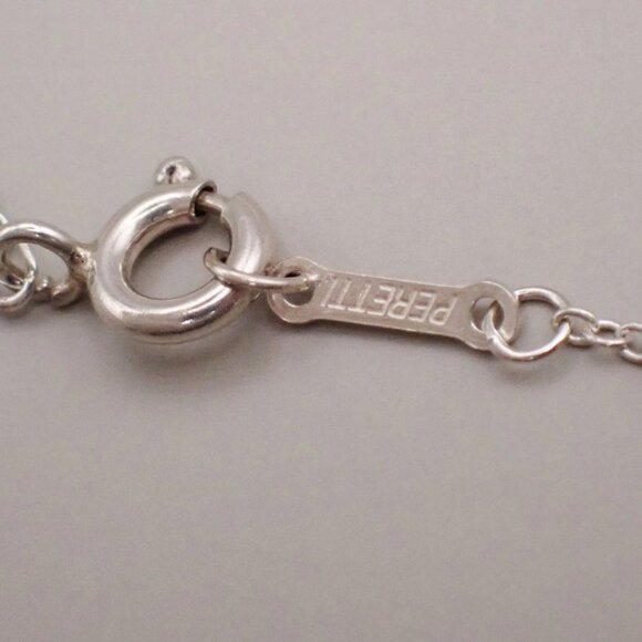 Tiffany & Co. Logo Tear Drop Chain Necklace Pendant Ag 925 Silver 09YH713 - Picture 8 of 9